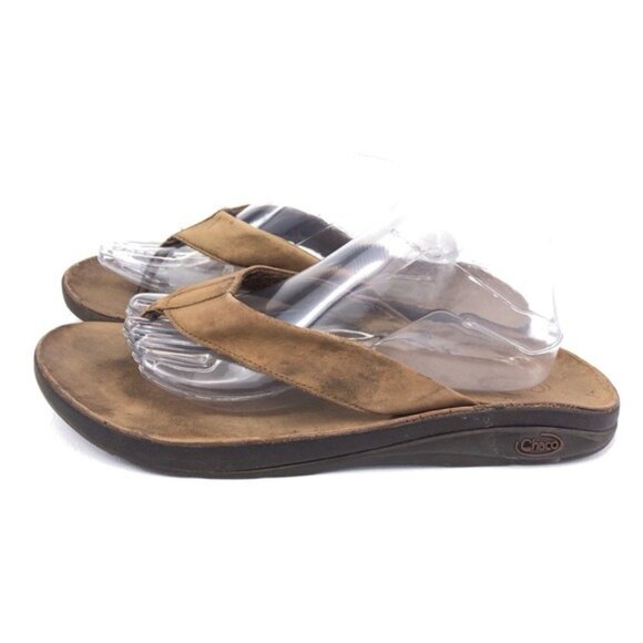 Chaco Brown Leather Playa Sandals Mens 11 main image 5